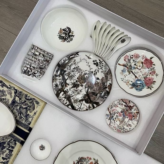Set crockery of костаного porcelain series Winter garden, 41 subject фото 5
