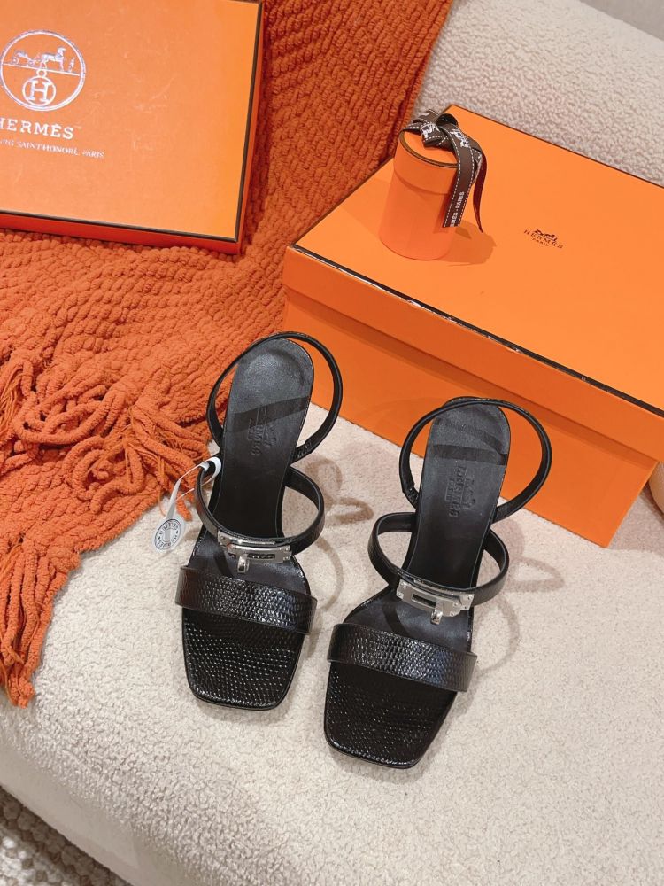 Босоножки Hermes Glamour на каблуке 9.5 см