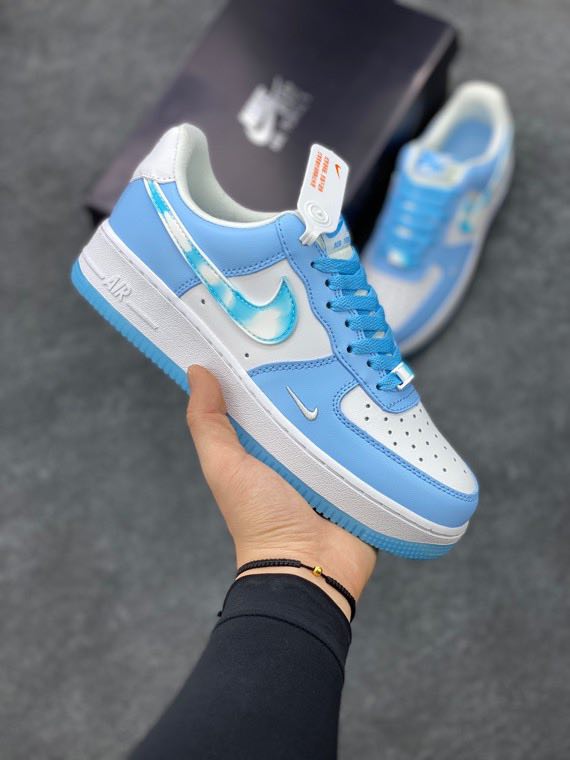 Air force 1 store white with blue