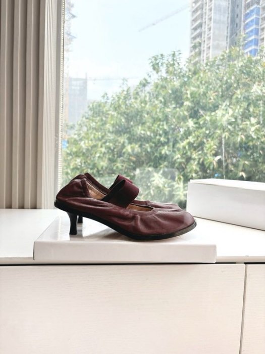 Туфли кожаные с раздвоенным носком фото 5