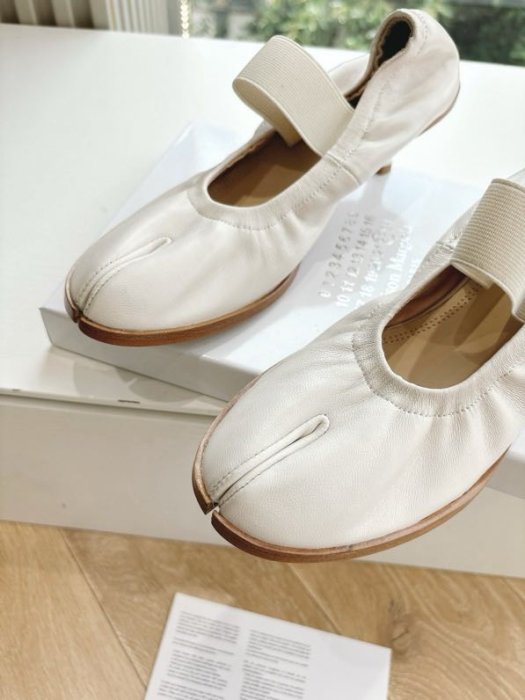 Туфли кожаные с раздвоенным носком фото 8