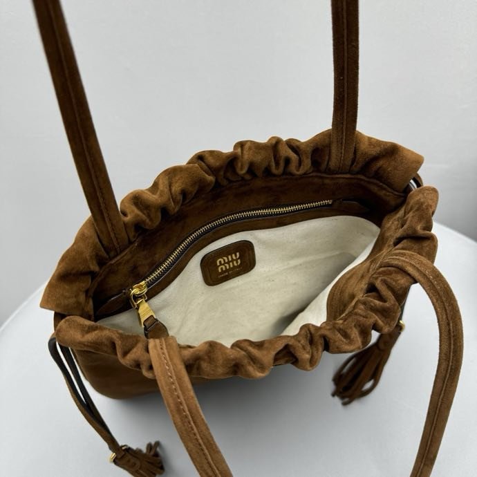 Сумка кожаная женская Miu miu Joie Suede 28 см фото 8