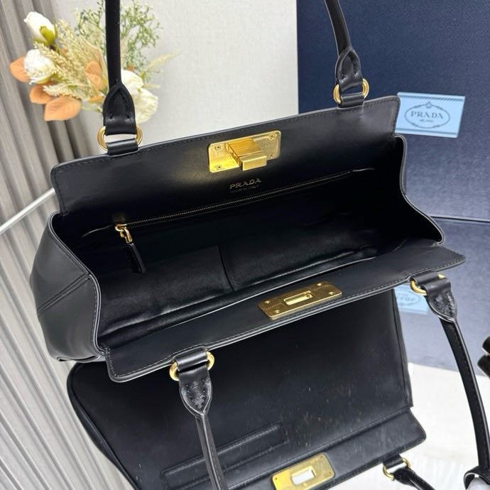 Сумкакожаная большая Tote Bag Black 1BG569 38 см фото 6