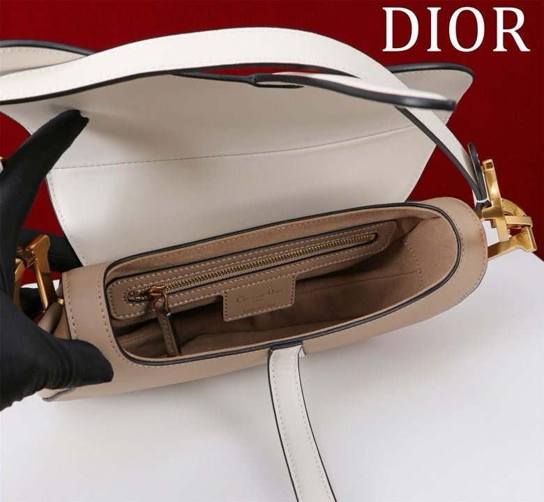 Сумка кожаная Dior Saddle 25 см фото 6