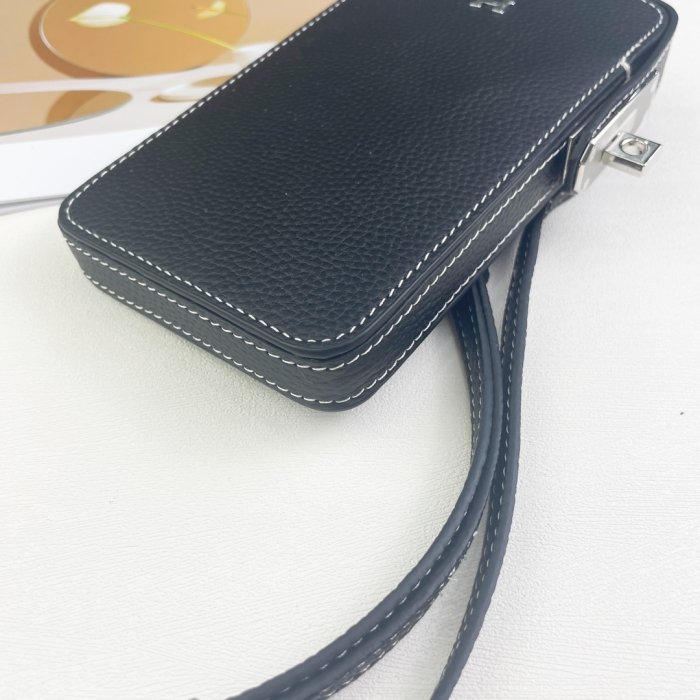 Кожаный чехол для телефона Hermes Hac a Box 17x10 см фото 4