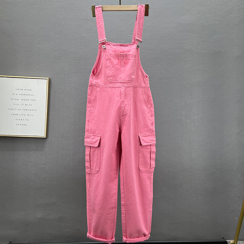 Female jean overalls, free, from high waist фото 2