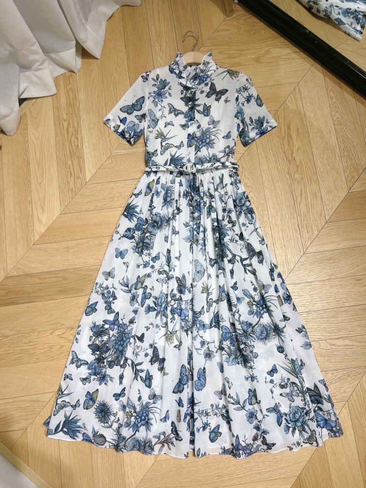 Dress from flower print фото 7
