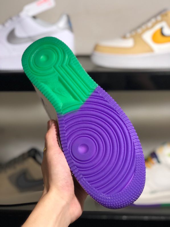 Sneakers  Air Force 1 07 Low Green Purple Limited фото 6