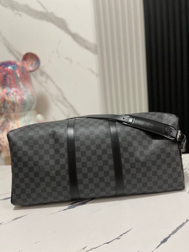 Сумка Keepall Bandoulière 55 Damier Graphite Canvas N41413 фото 5