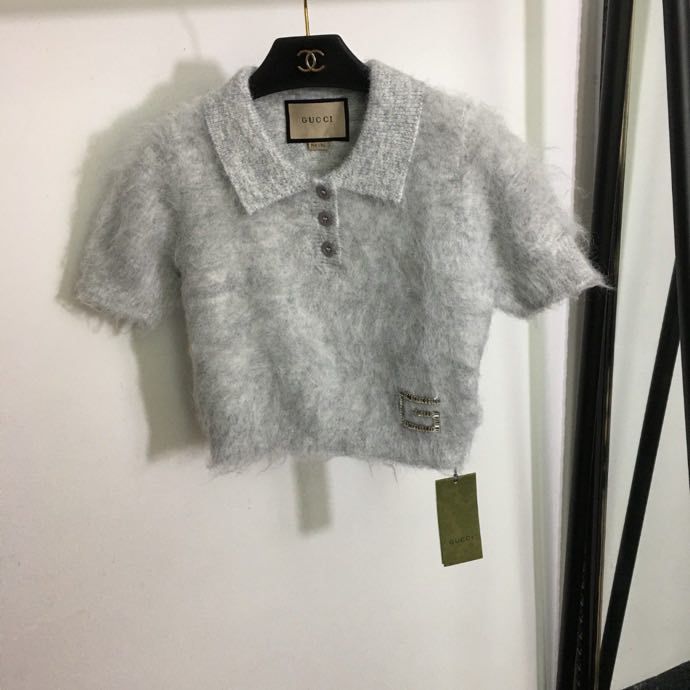 Woolen short blouse women's