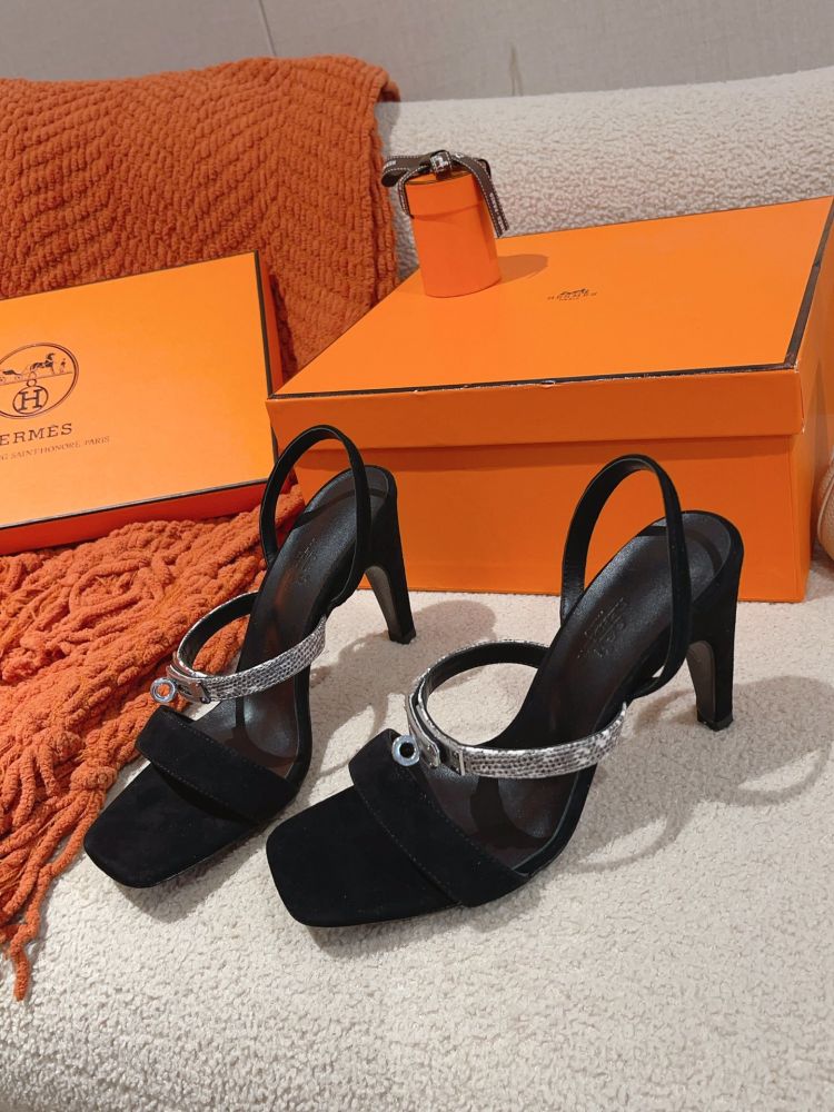 Босоніжки Hermes Glamour на підборах 9.5 см фото 2