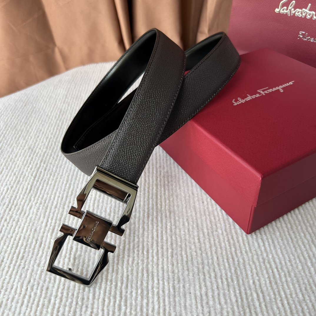 Leather belt 3.5 cm фото 4
