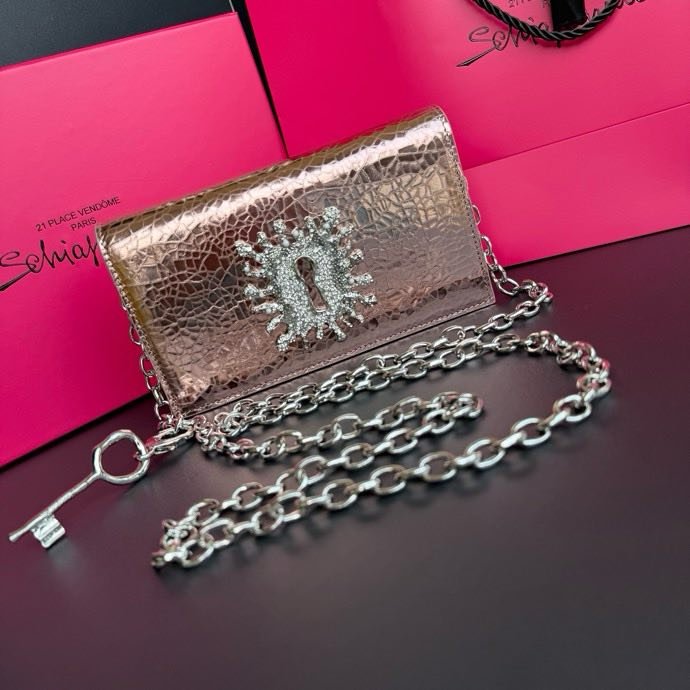 Клатч кожаный женский 19 см