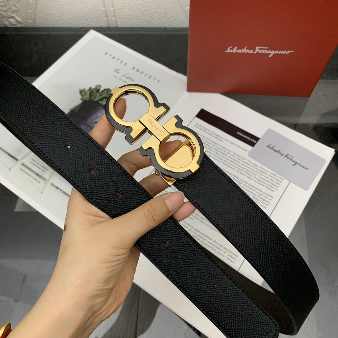 Belt, natural leather, width 3,5 cm фото 3