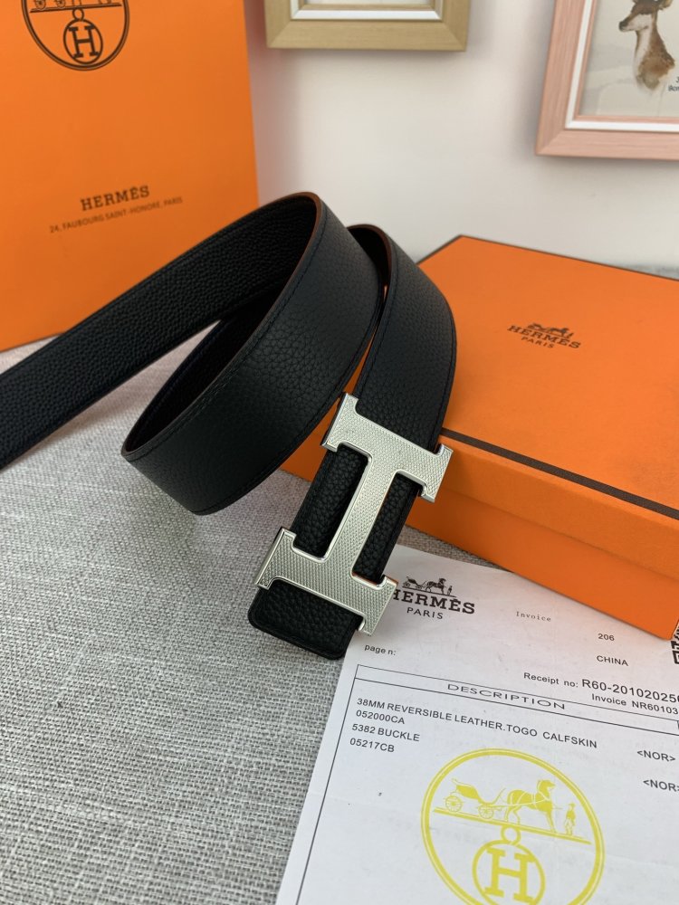 Belt leather 38 mm фото 7