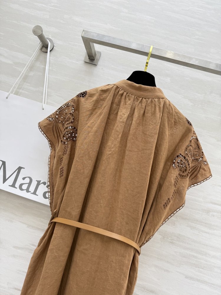 Роскошное льняное платье фото 4