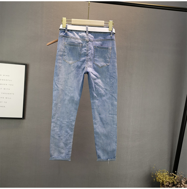 Jeans women's, Spring summer, elastic фото 2
