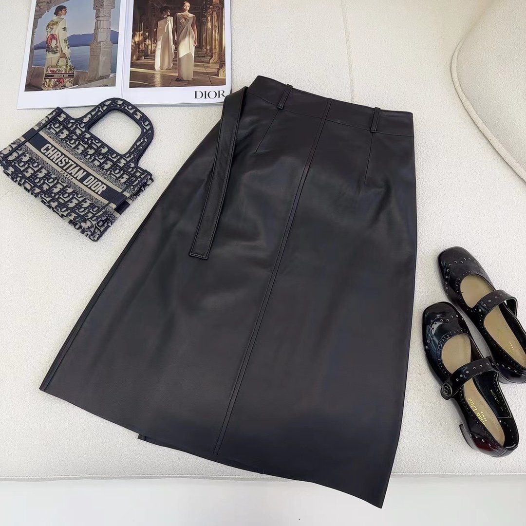 Skirt leather фото 8