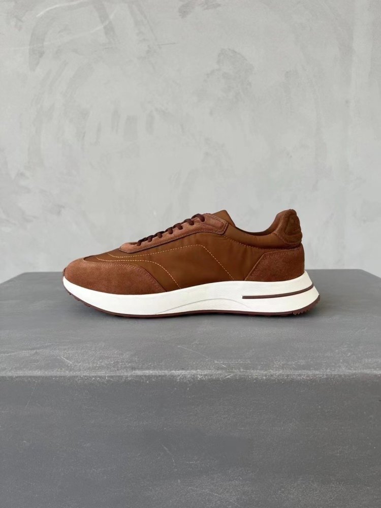 Leather men's sneakers фото 5