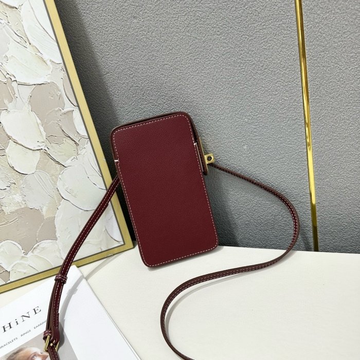 Кожаный чехол для телефона Hermes Hac a Box 17x10 см фото 2