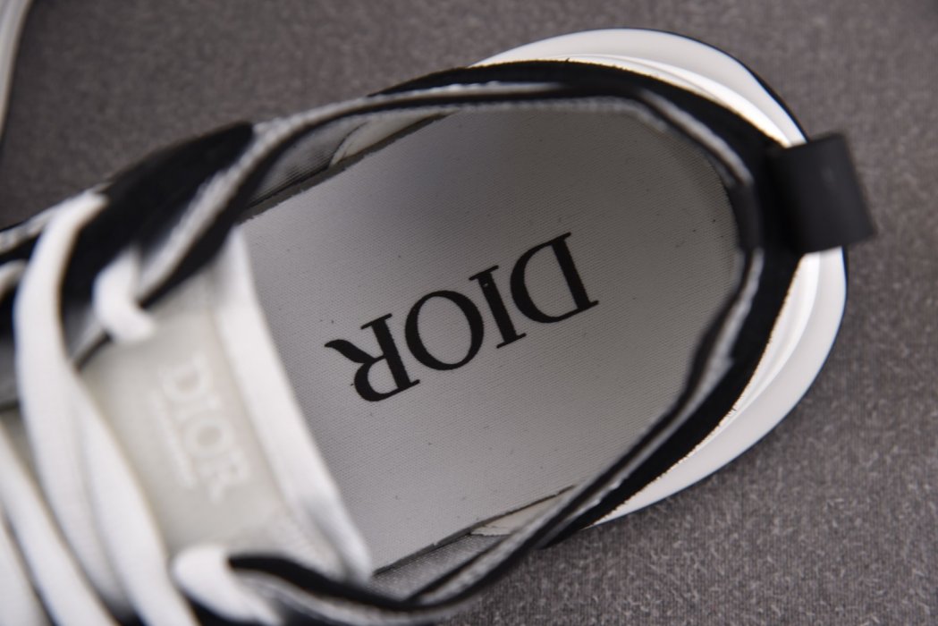 Кроссовки Dior B25 Runner Black Grey Oblique Leather фото 10