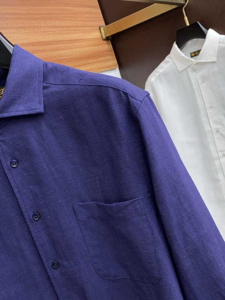 Рубашка льняная мужская фото 4