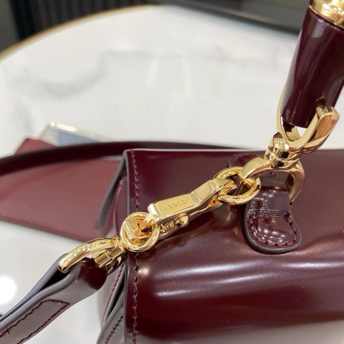 Сумка кожаная Gucci Bamboo Diva 26 см фото 8