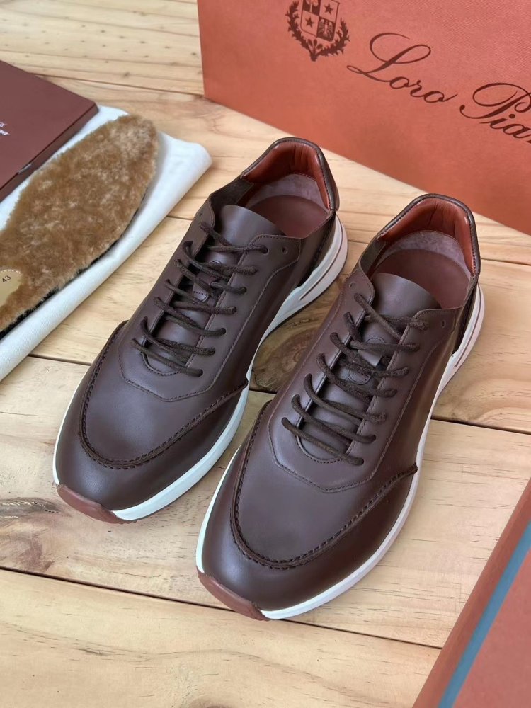 Leather men's sneakers фото 3