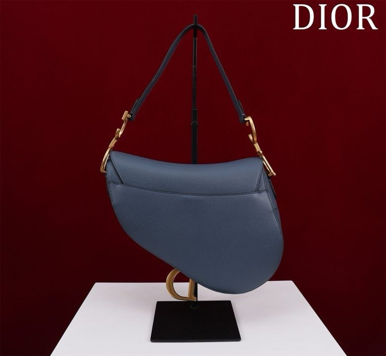 Сумка кожаная Dior Saddle 25 см фото 4