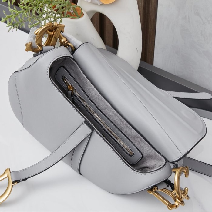 Сумка кожаная женская Dior Saddle 24 см фото 9