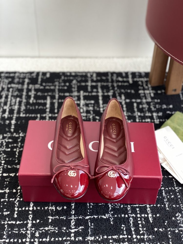 Ballet shoes leather