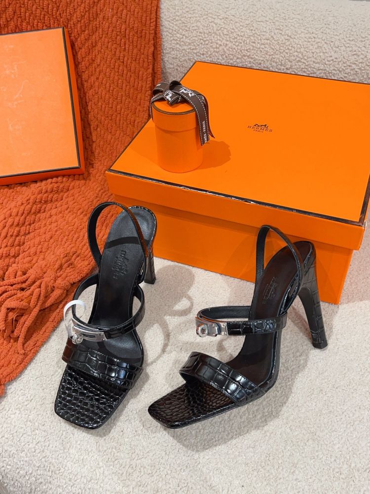 Босоножки Hermes Glamour на каблуке 9.5 см фото 3