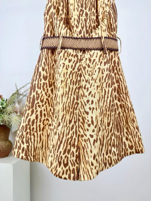 Комбинезон CASCADIAN с леопардовым принтом и классическими лацканами фото 2