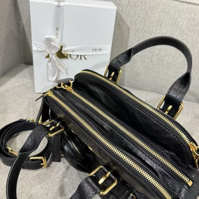 Сумка Dior Bowling Grand Tour женская кожаная 28 см фото 7
