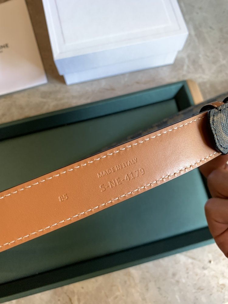 Ремень кожаный 25 мм фото 3