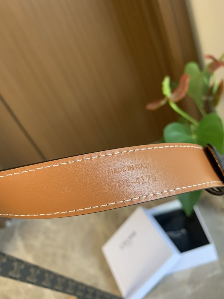 Ремень кожаный 25 мм фото 2