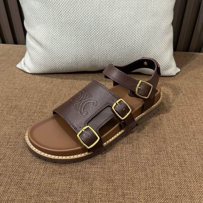 Sandals leather women's фото 5