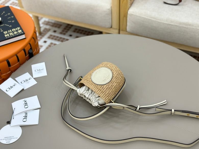 Солом'яний сумка Chloe S25 14 см фото 5