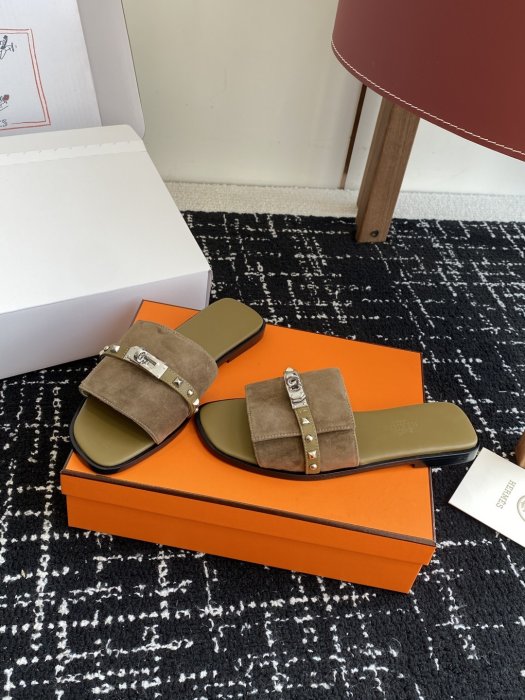 Шльопанці жіночі Hermes Kelly фото 3