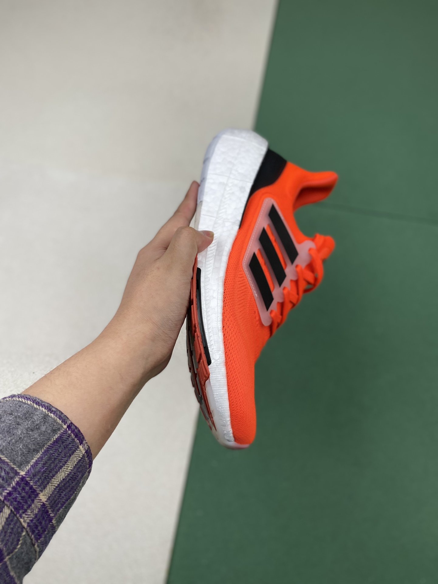 Кросівки Ultra Boost Light Solar Red Black White - HQ6341 фото 9