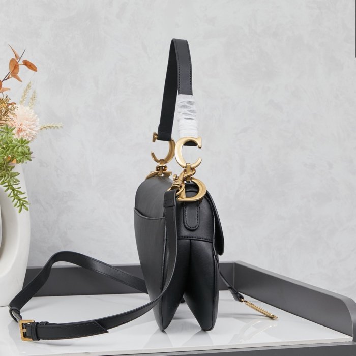 Сумка кожаная женская Dior Saddle 24 см фото 2