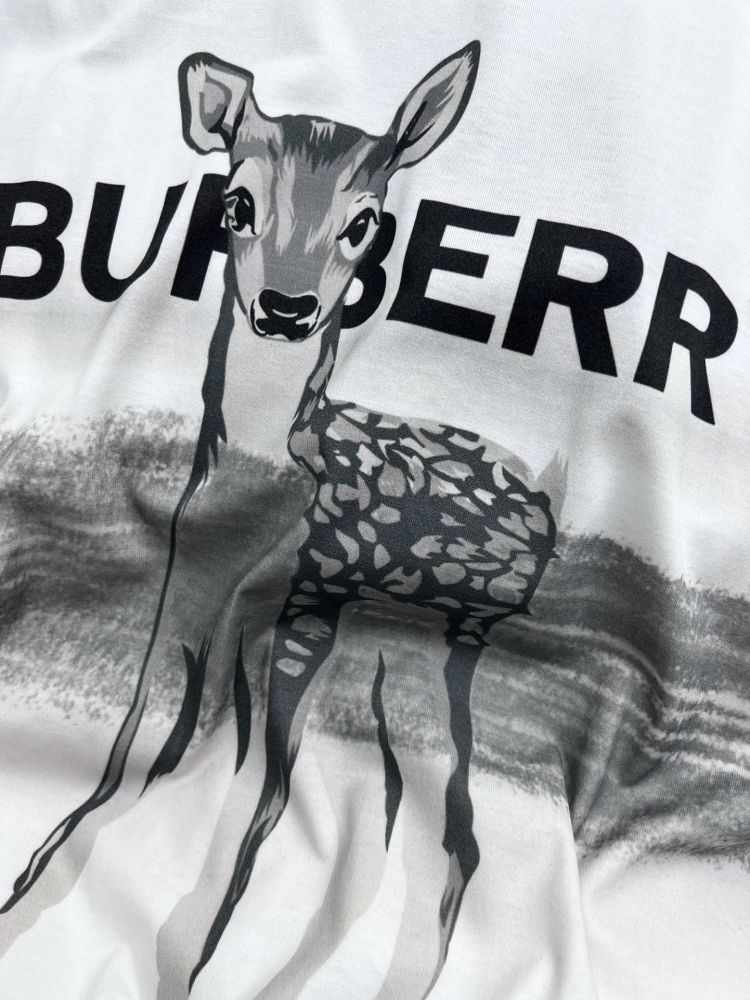 T-shirt from deer white women's фото 9