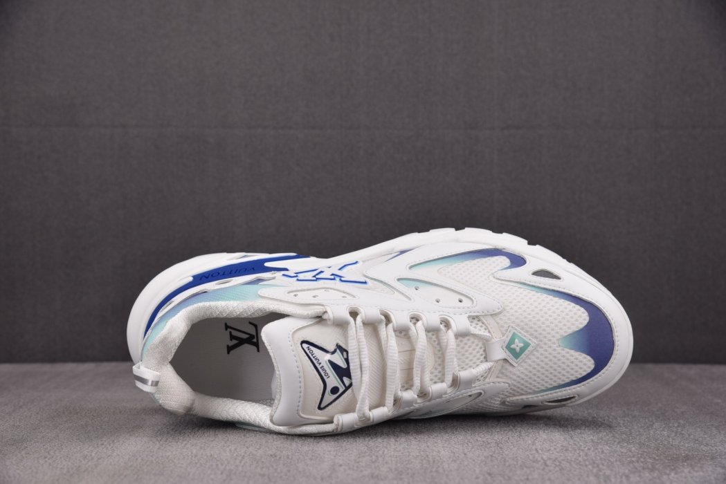 Кроссовки LOUIS VUITTON Runner Tatic White Blue фото 3