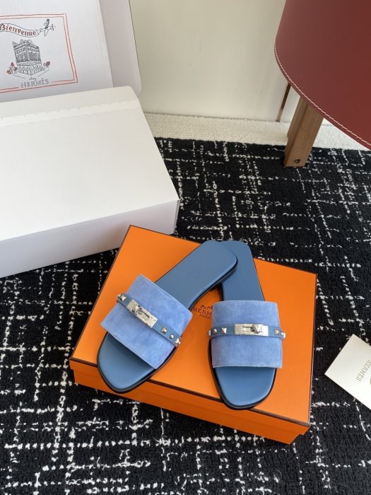 Шлепанцы женские Hermes Kelly фото 5