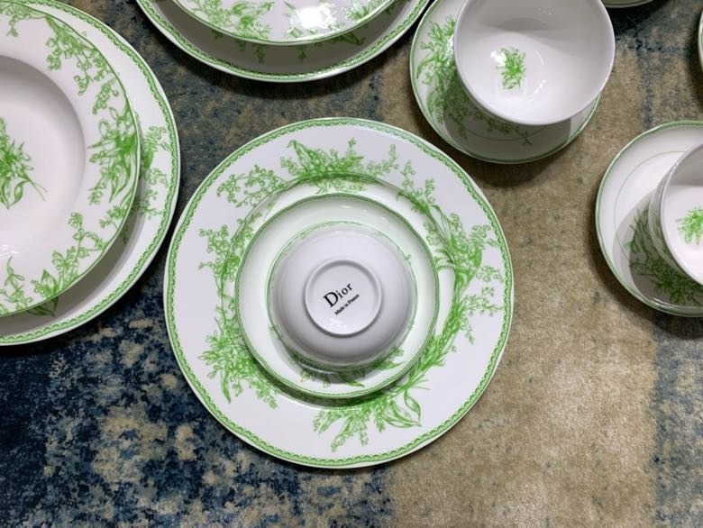 Set crockery of костаного porcelain series Dior Lily of the Valley, 41 subject фото 5