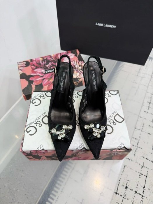 Sandals on high heel