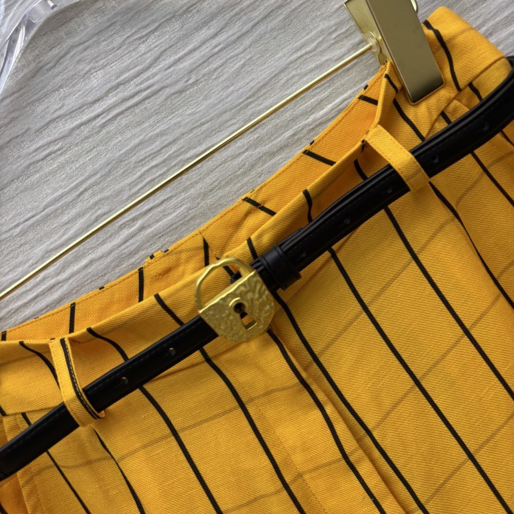 Direct pants of flax фото 6