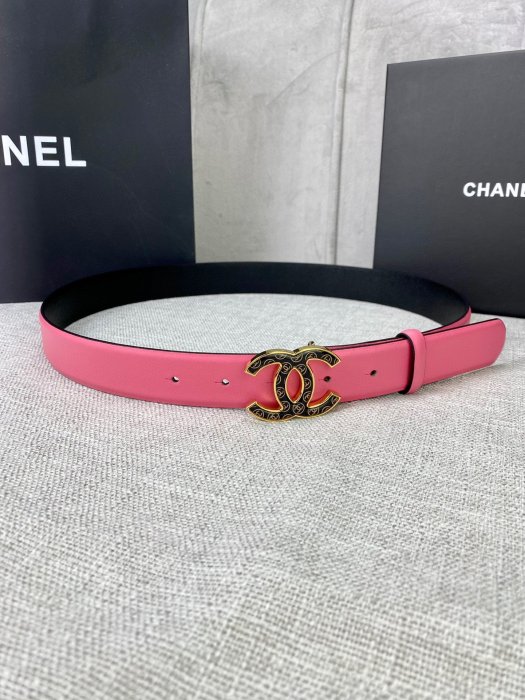 Belt leather female 3 cm