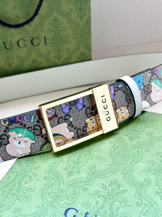 Belt leather 3.8 cm GUCCI GG Marmont фото 6