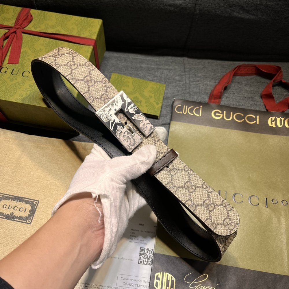 Belt leather 40 mm фото 6